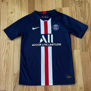 Paris Saint Germain Soccer Jersey Boys Large Blue 19/20 Home Jersey Nike